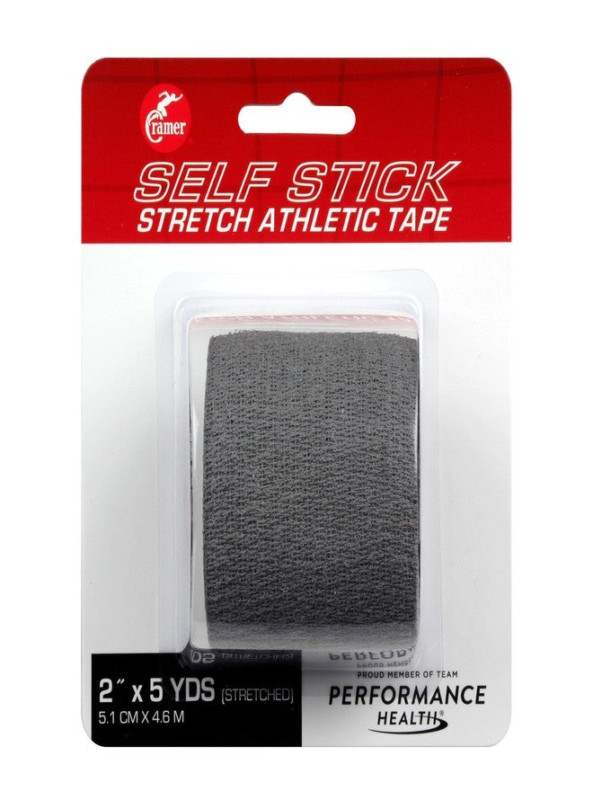 Cramer Eco-Flex Self-Stick Stretch Tape, Grey, 2" x 5 yd, Cohesive Athletic Bandage Wrap, Athletic Trainer Flexible Sports Tape, Easy Tear Vet Wrap for Pets, Self Adhesive Bandage Roll, 5 Yards - Image 1